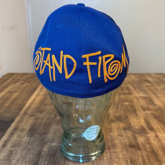 Stussy Hats New Era Cap Stand Firm Puff Embroidery Baseball Blue Orange 7 1/2 - Picture 3 of 10